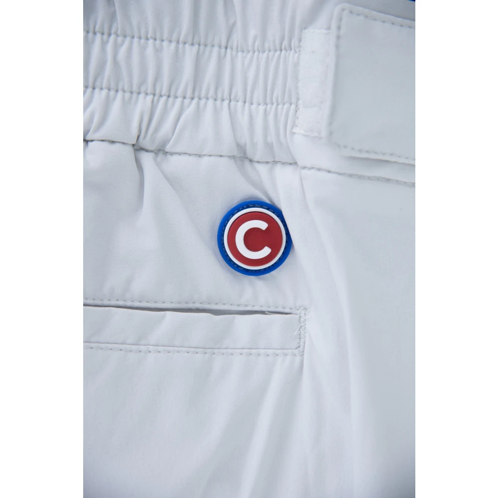 Colmar Heren shorts met drukknoop rits White Heren