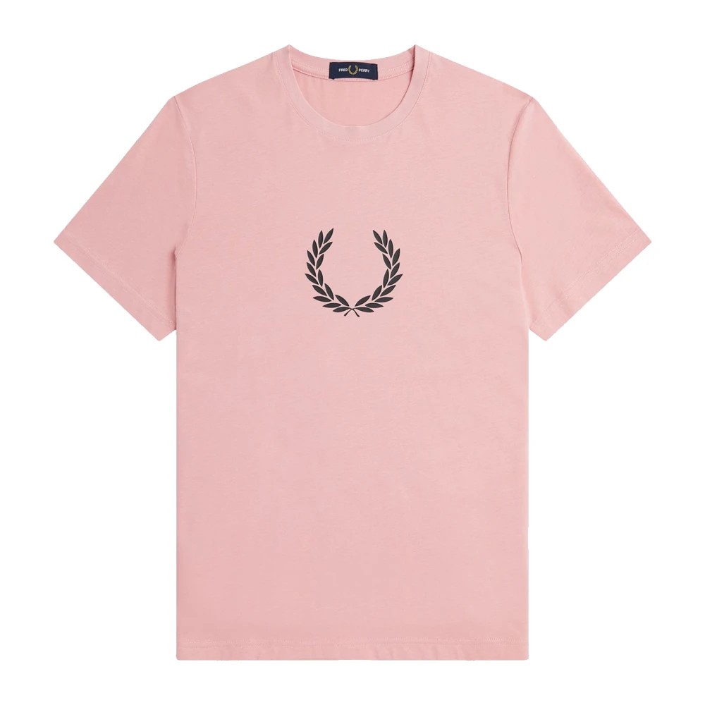 Fred Perry Laurel Wreath Pink Chalk T-shirt Pink Heren