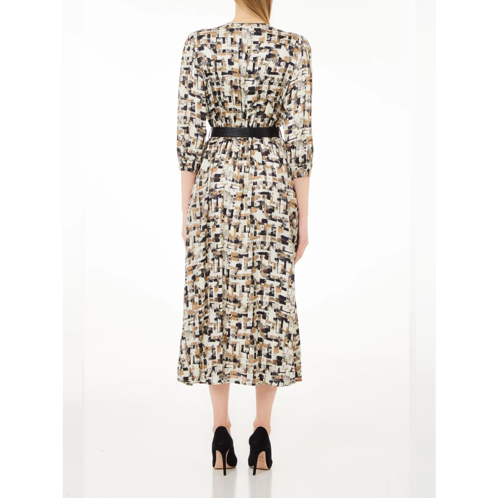 Liu Jo Elegante Longuette Jurk voor Vrouwen Multicolor Dames