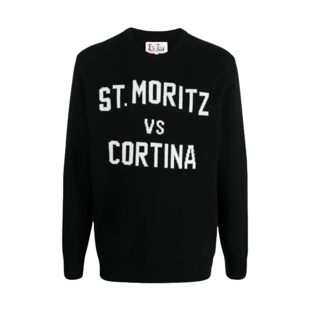 MC2 Saint Barth Zwarte St. Moritz vs Cortina Trui Black Heren