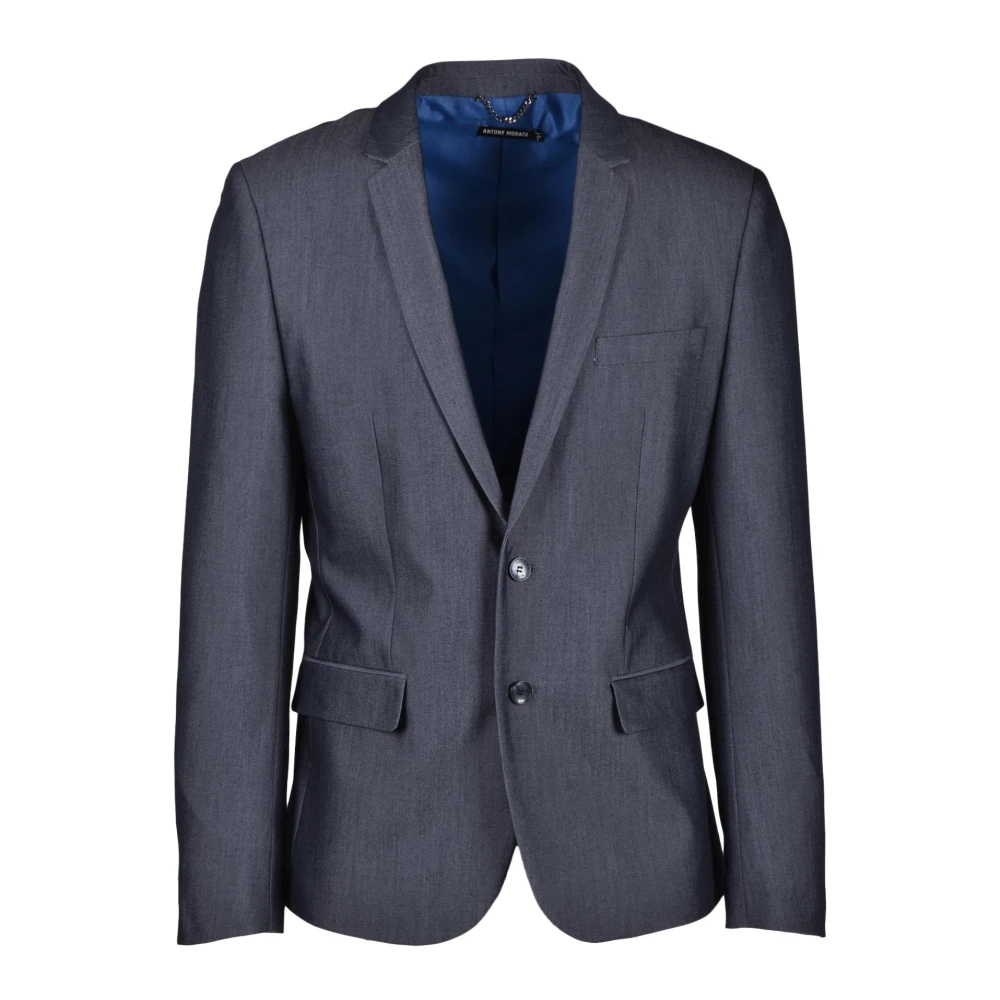 Antony Morato Stijlvolle Jas met Polyester Mix Gray Heren