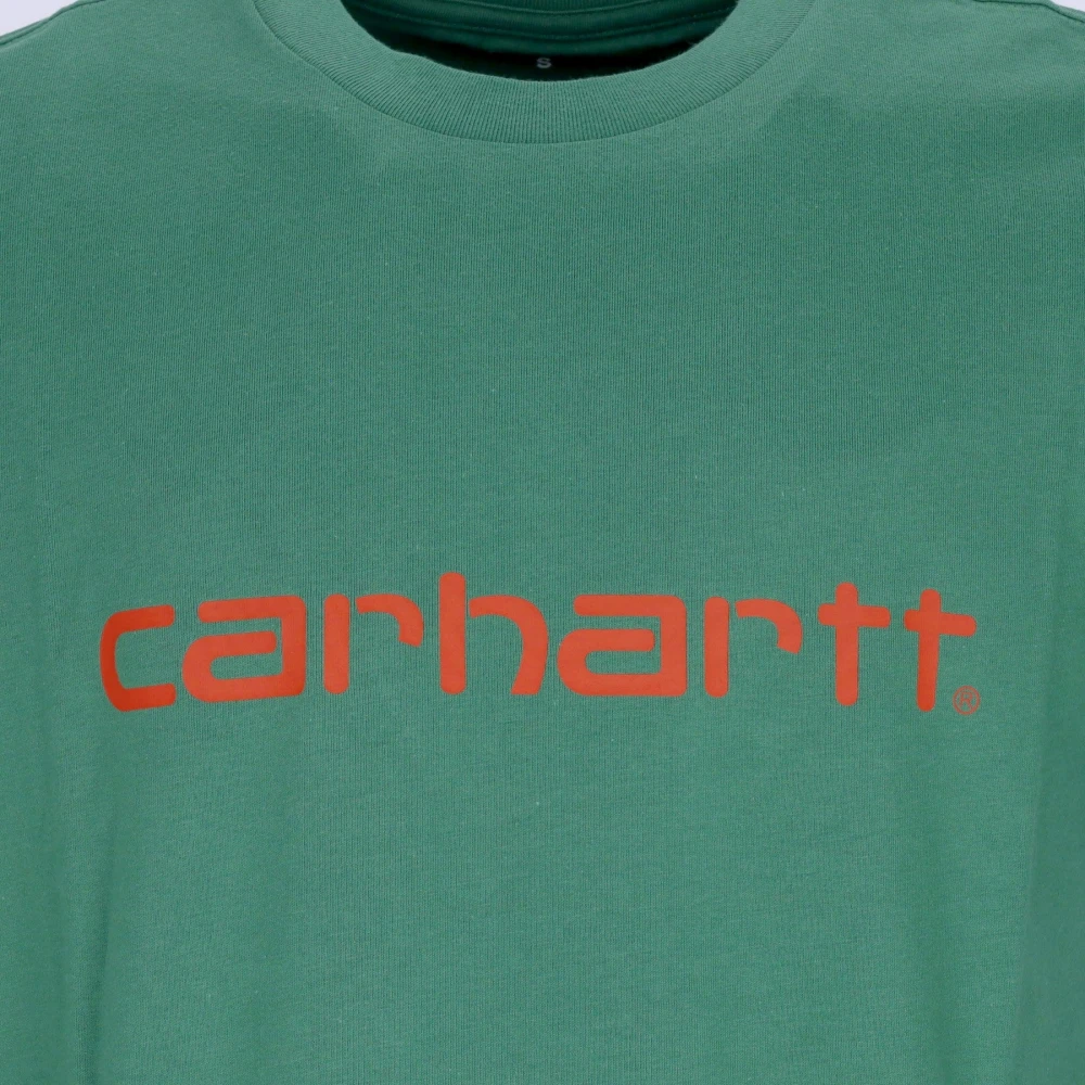 Carhartt WIP Script Tee Bonsai brick T-shirt Green Heren