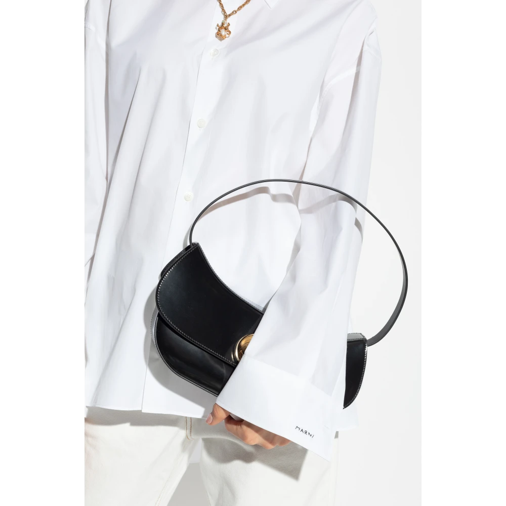 Marni Butterfly Medium schoudertas Black Dames