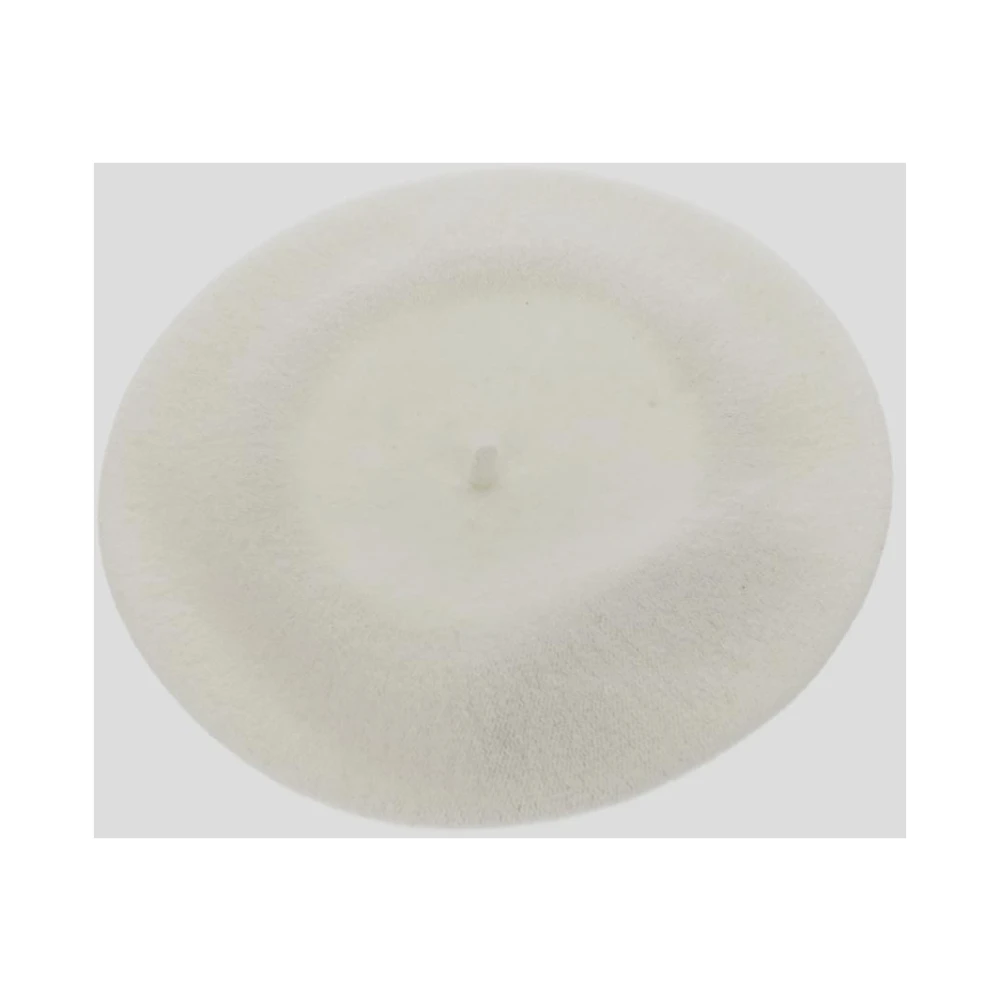 Maison Margiela Wollen Beanie Hoed Beige Dames