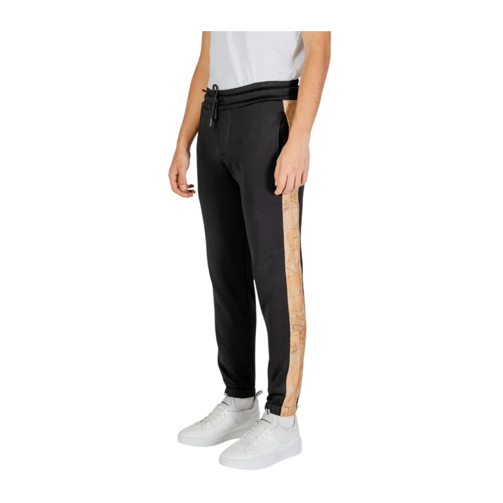 Alviero Martini 1a Classe Slim-Fit Broek van Polyesterblend Black Heren