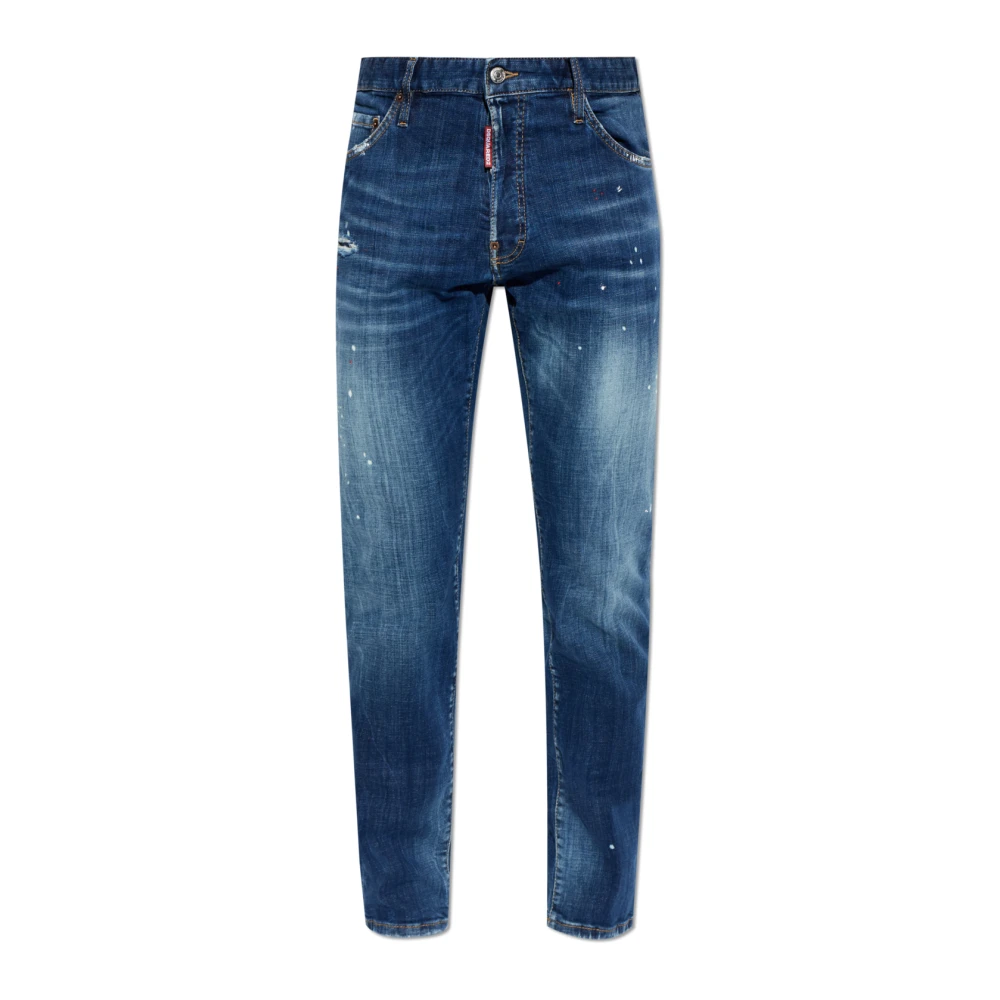 Dsquared2 Men's Blue Teddy Jeans - Slim Fit Jeans - 2XL - Jeans