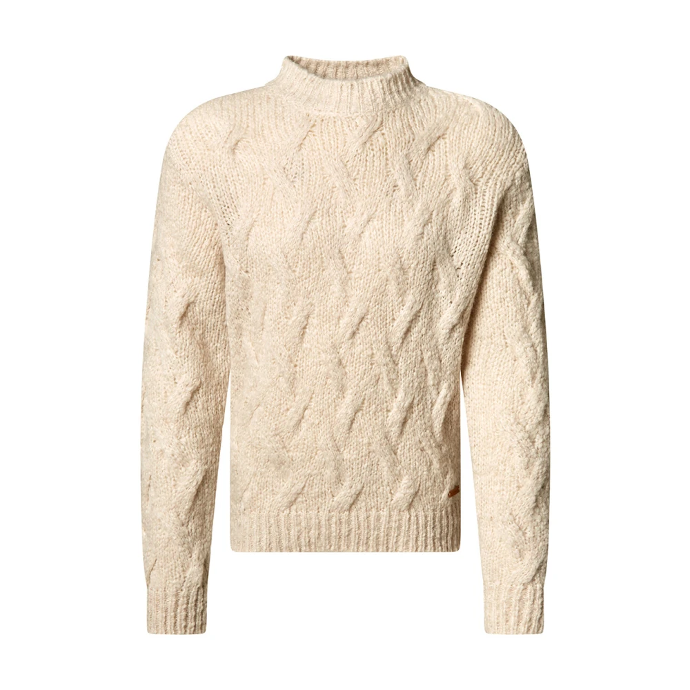 BALDESSARINI Komon Staande Kraag Sweater Beige Heren