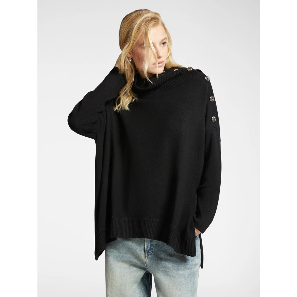 Elena Mirò Stijlvolle Maglia Shirt Black Dames