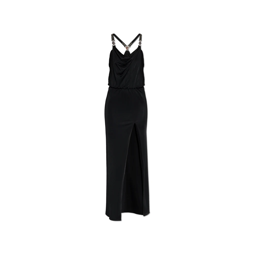 Versace Women's Black Party Dresses, S, Medusa '95 Draped Gown