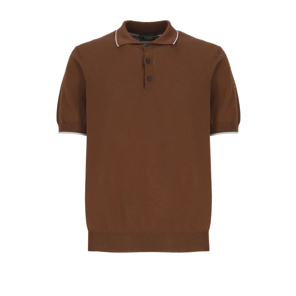 PESERICO Polo Shirts Brown Heren