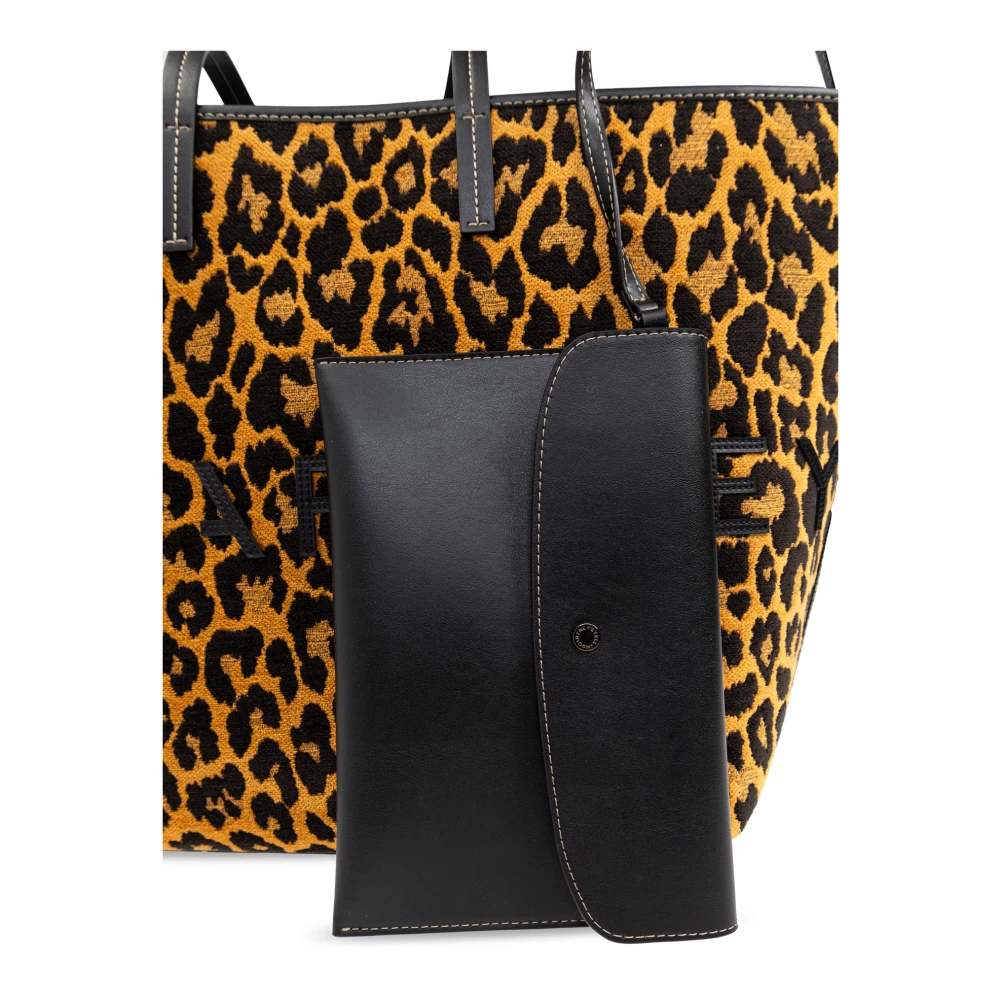 Stella Mccartney Dierenprint shopper tas Brown Dames