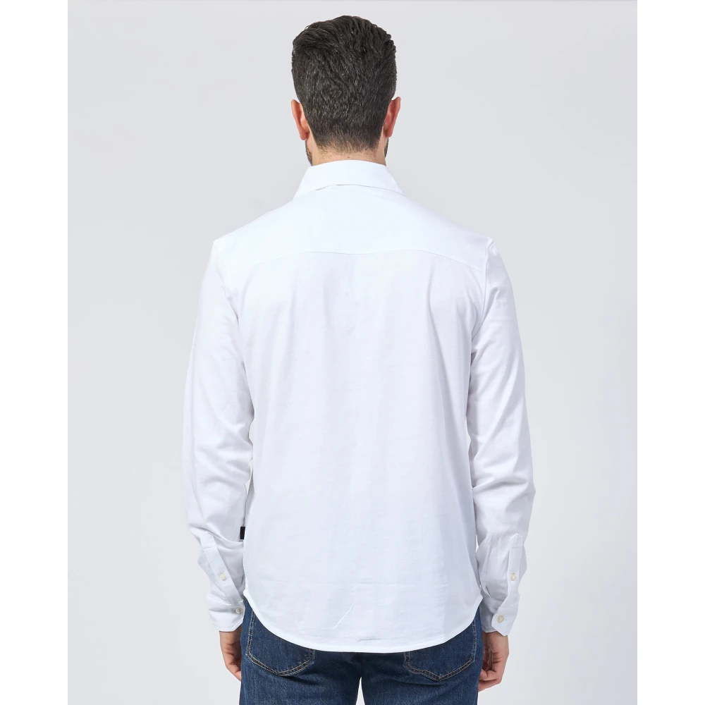 Ecoalf Klassiek Wit Overhemd Franse Naden White Heren