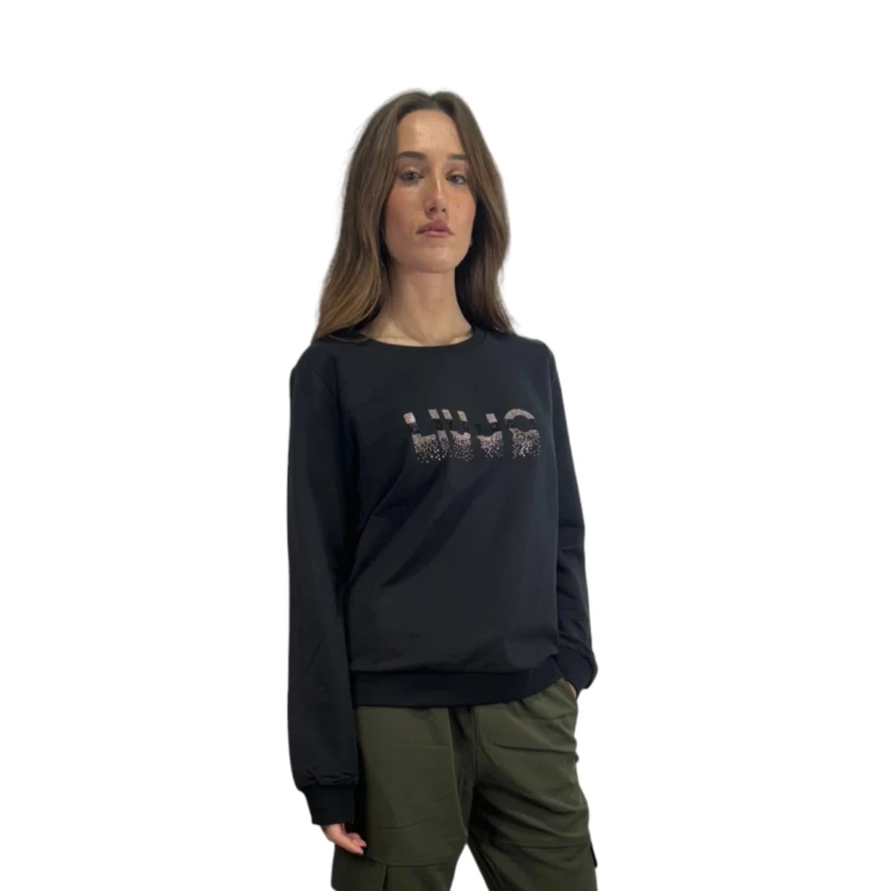 Liu Jo Basic Sweatshirt Black Dames