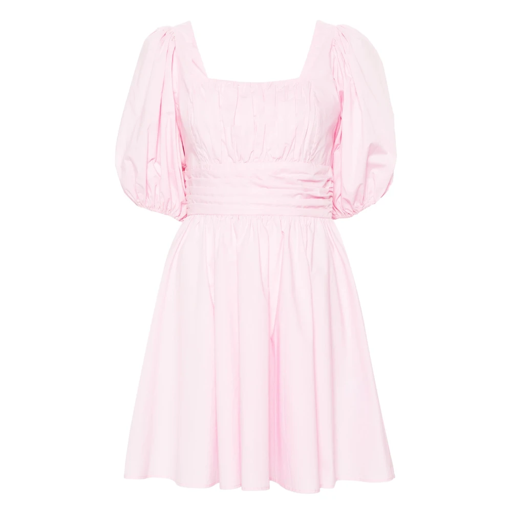 Rotate Birger Christensen Rosa Mini Klänning med Puffärmar Pink, Dam