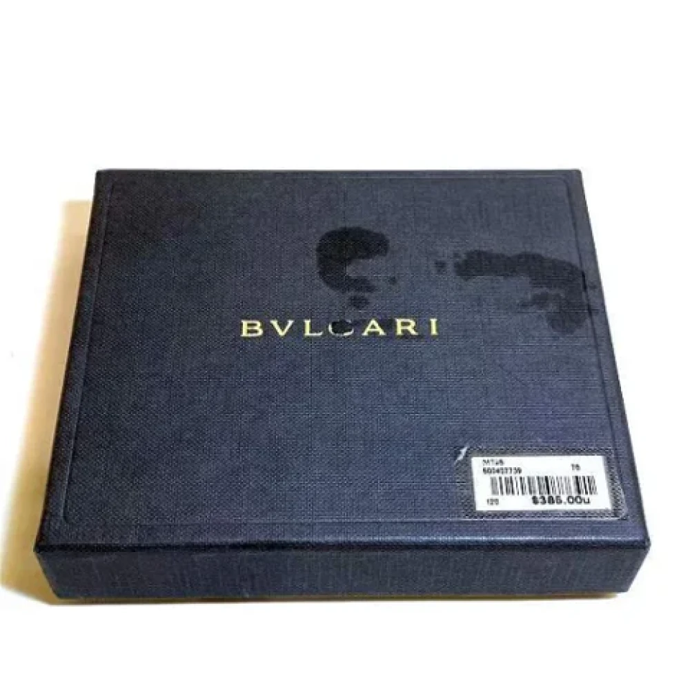 Bvlgari Vintage Pre-owned Canvas wallets Blue Dames