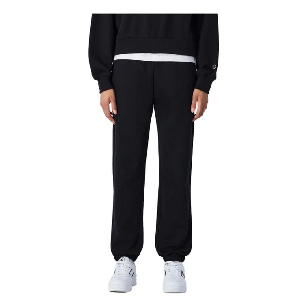 Champion Elastische manchet lange broek Black Dames