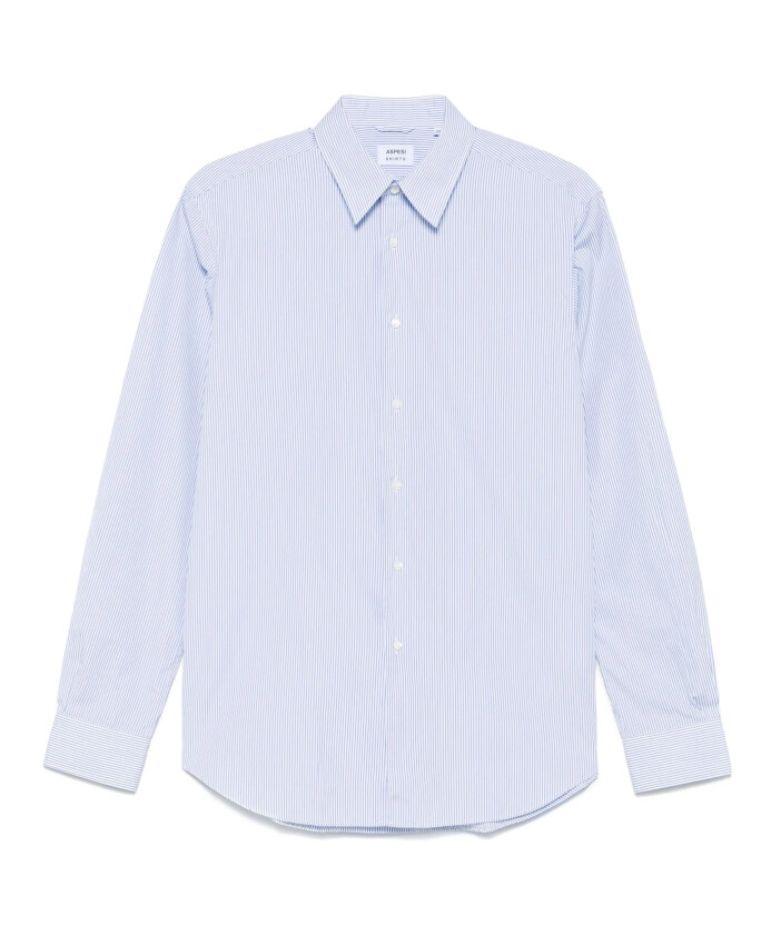 chemise-bleue-en-coton-comma