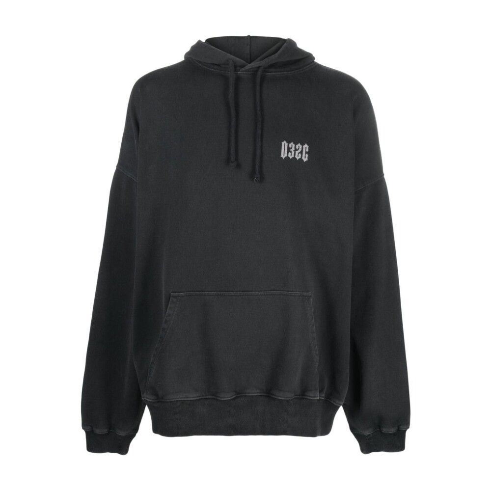 Zwarte hoodie dames online met print