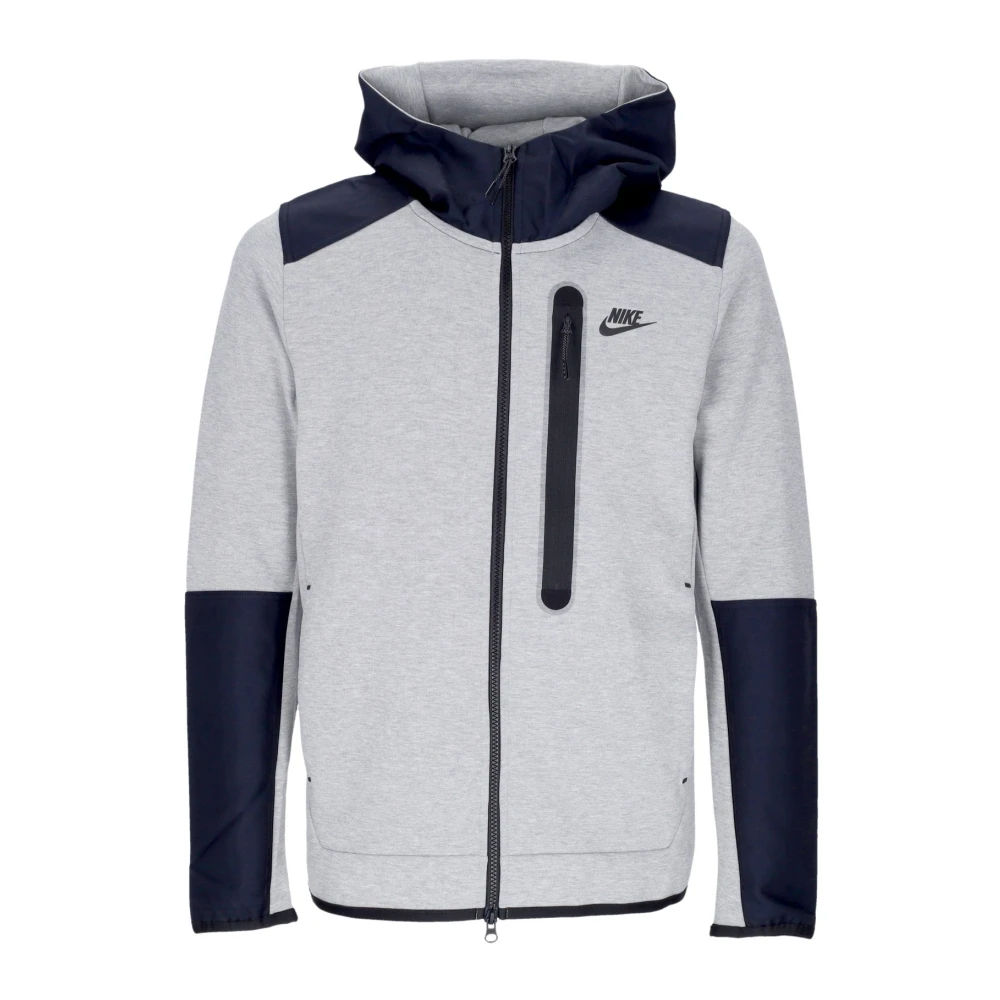 Nike Men's Gray Tech Fleece Hooded Zip Sweatshirt
