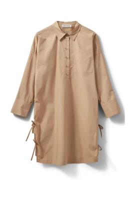 Casual Skjortklänning Kamel