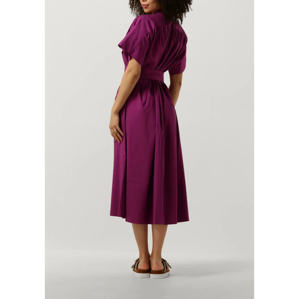 Vanessa Bruno Fuchsia Midi Jurk Ciao Pink Dames