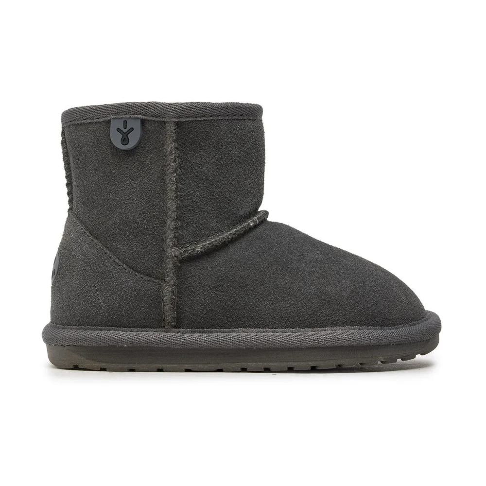 Emu Gray Kids Boots, Female, 32 Eu, Wallaby Mini Ankle Boots
