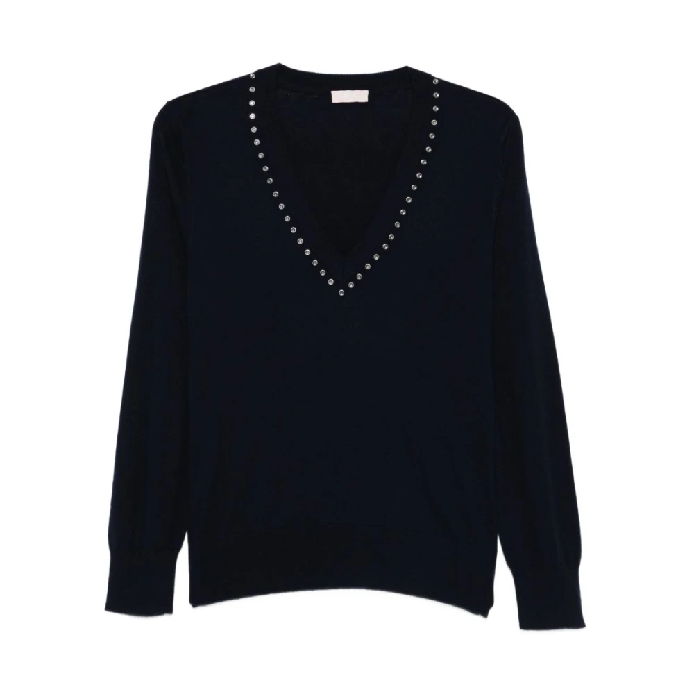 Liu Jo Donna Blu Maglione Scollo A V