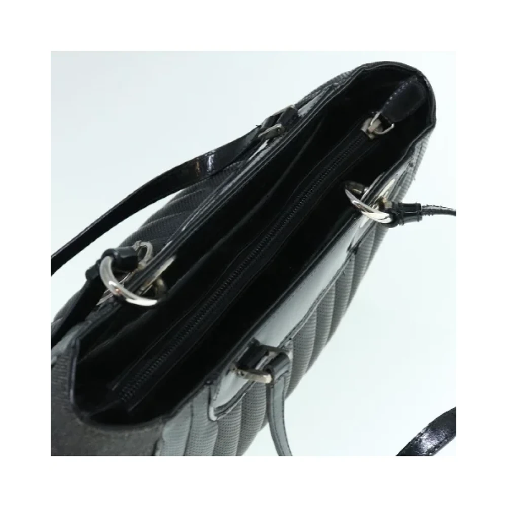 Dior Vintage Pre-owned Canvas handbags Black Dames