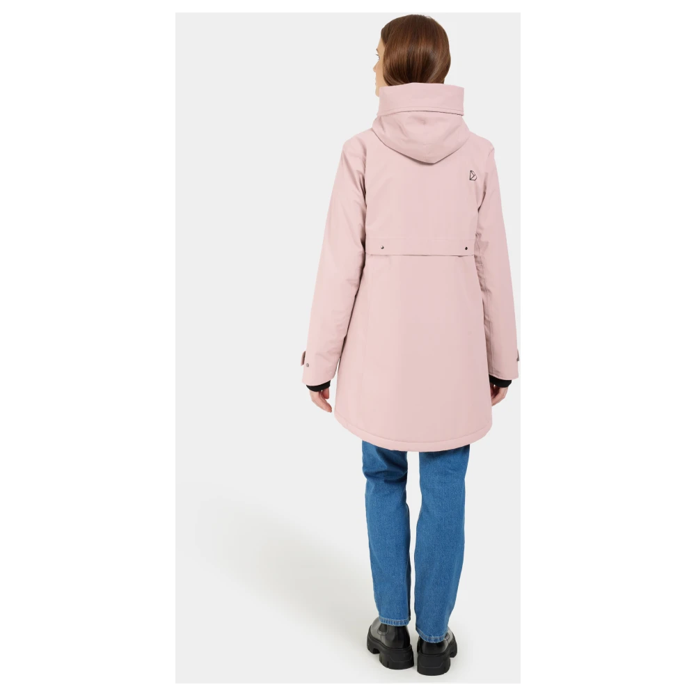 Didriksons Feminine Parka voor dagelijks gebruik Pink Dames