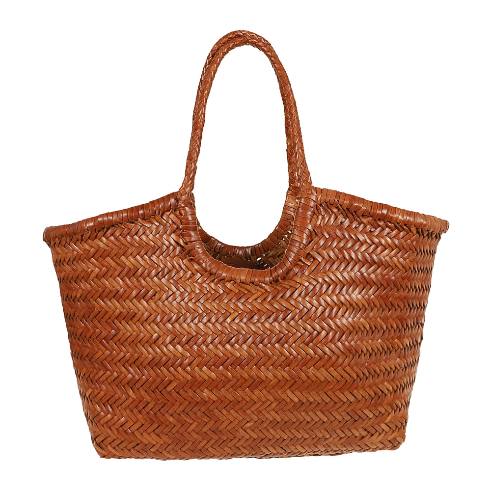 Dragon Diffusion Bruine Shopper Tas met Geweven Design Brown Dames