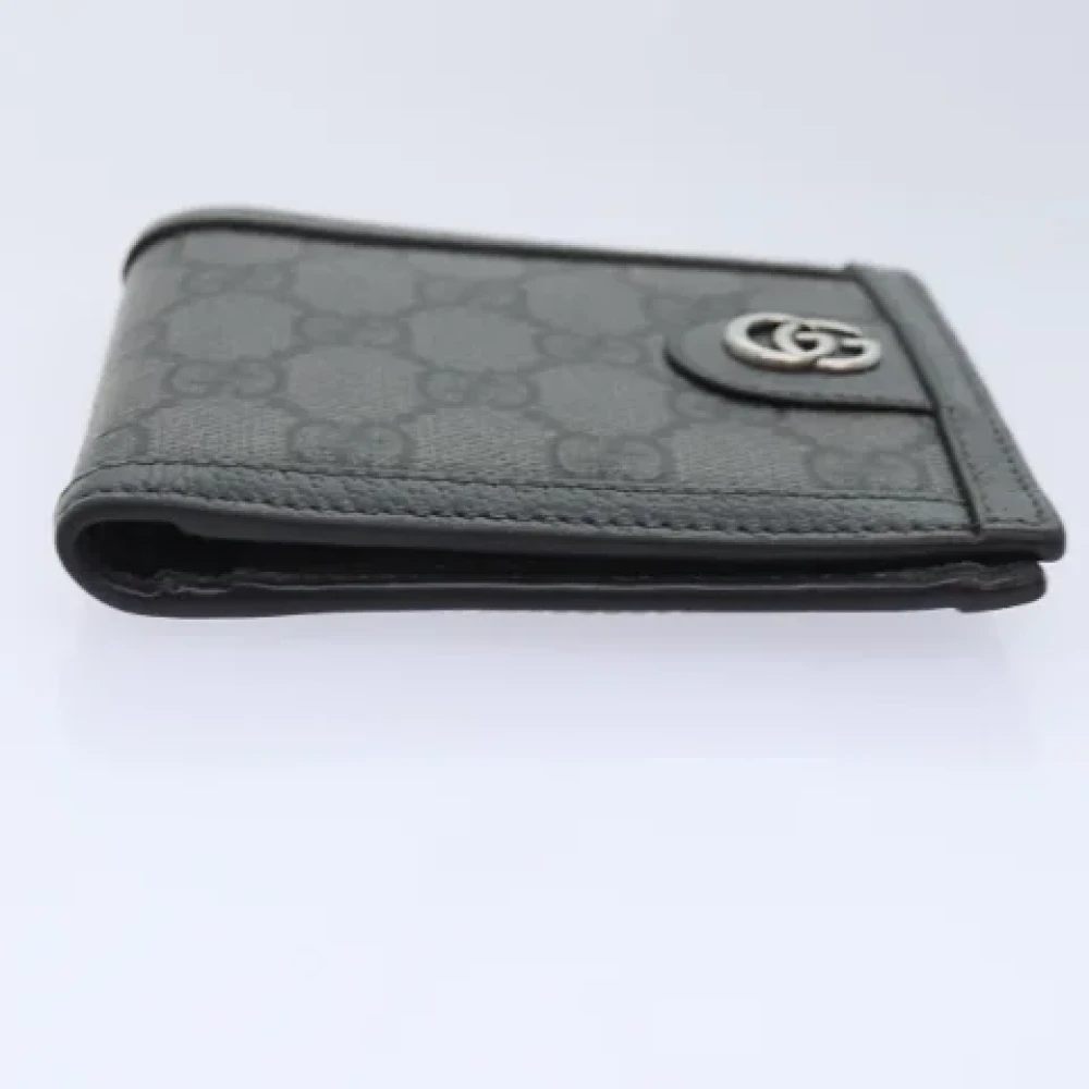 Gucci Vintage Pre-owned Canvas wallets Black Dames