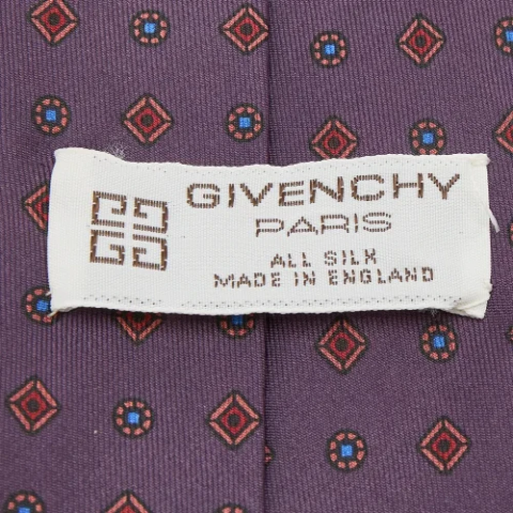 Givenchy Pre-owned Silk home-office Purple Heren