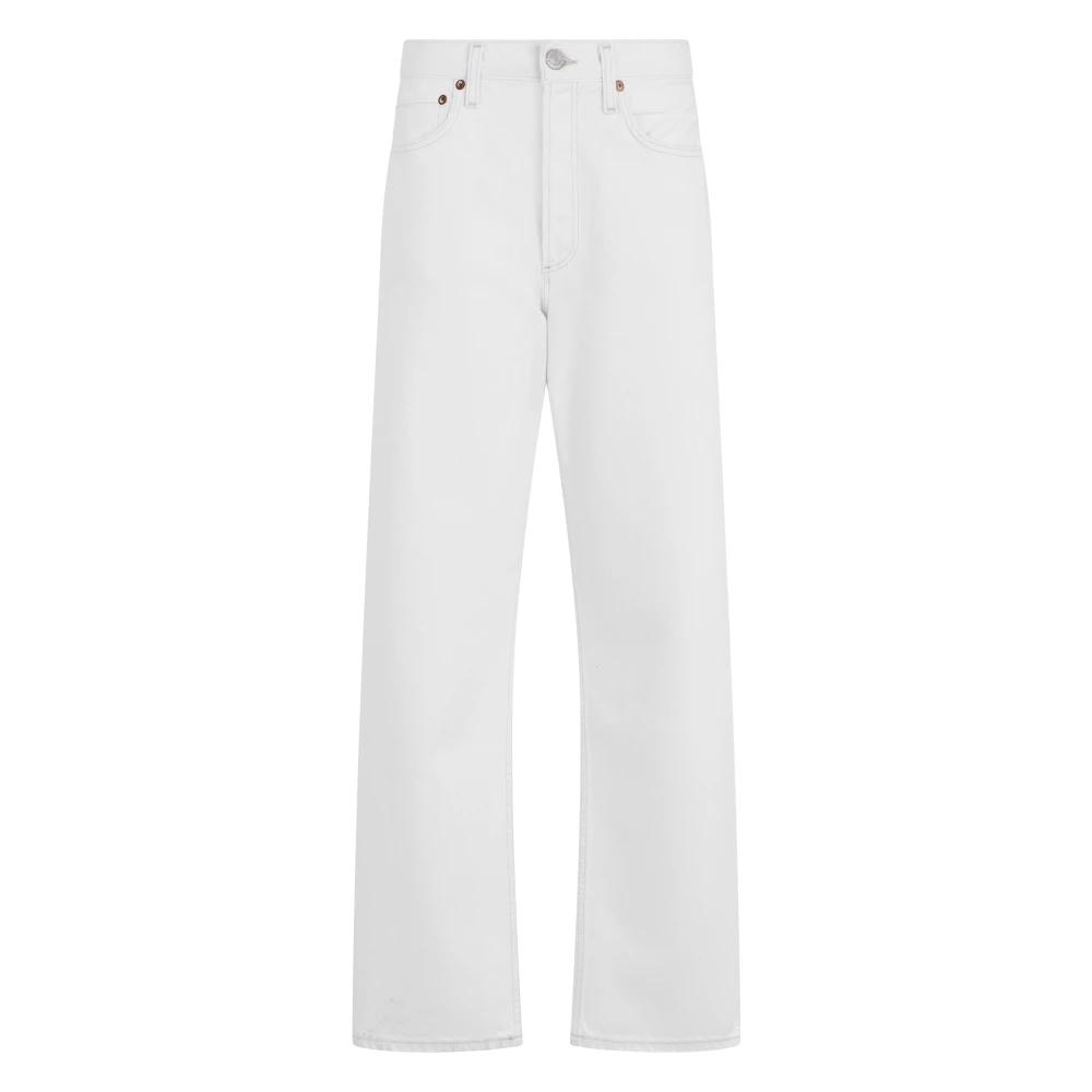 Agolde Women's White Kelly Straight Jeans - Straight Fit Jeans - W27 - Jeans