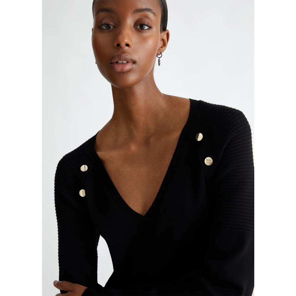 Liu Jo Geknoopte Shirt Black Dames