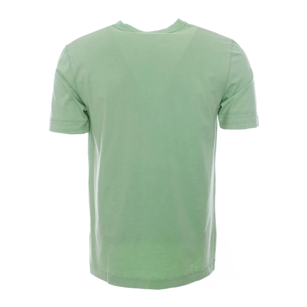 drykorn Vintage T-shirt met gescheurde halslijn Green Heren
