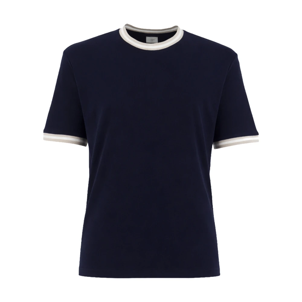 Eleventy Herr Blå Toppar 2XL, Crew Neck T-Shirt