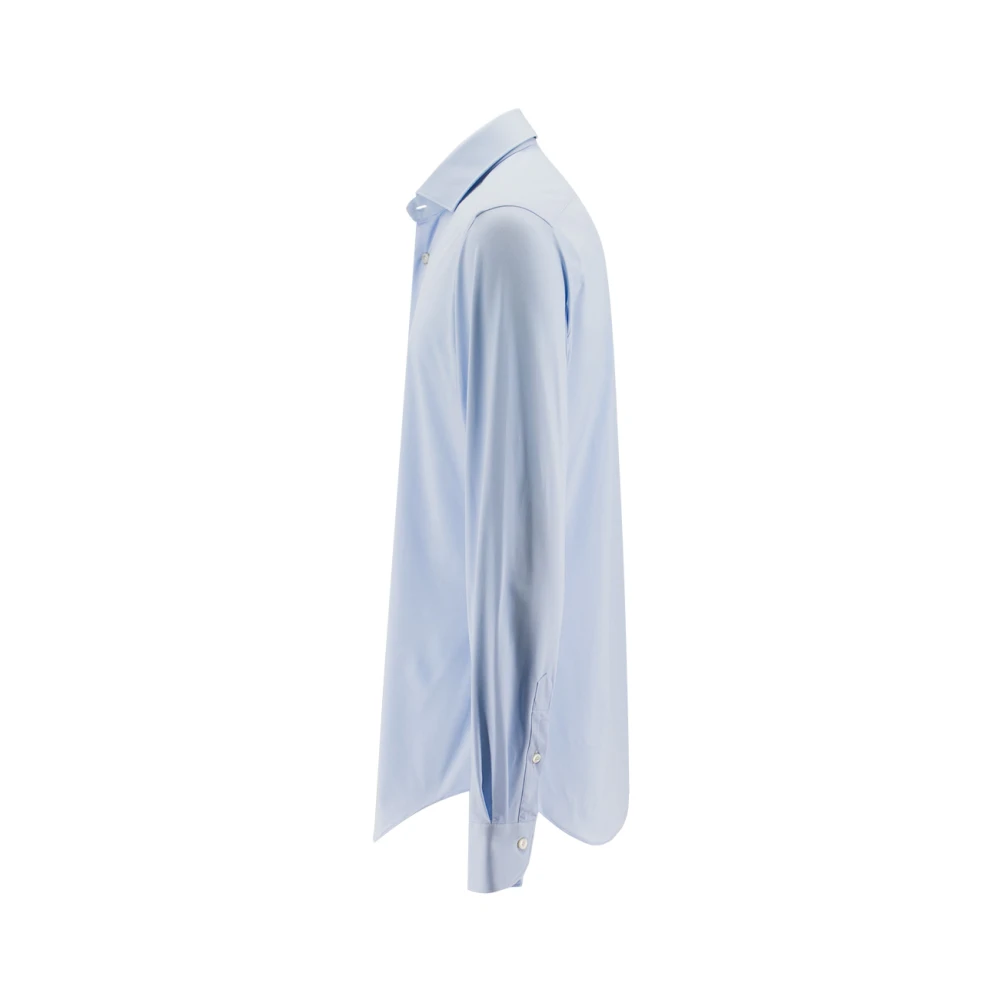 Xacus No Iron Slim Fit Overhemd voor een Perfecte Look de Hele Dag Blue Heren