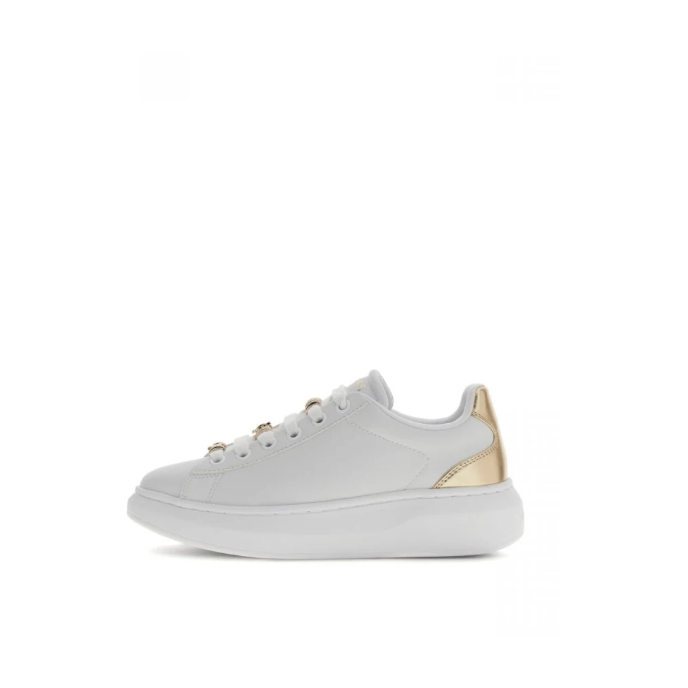 Guess Women's White Sneakers, 6 Uk, Fionia