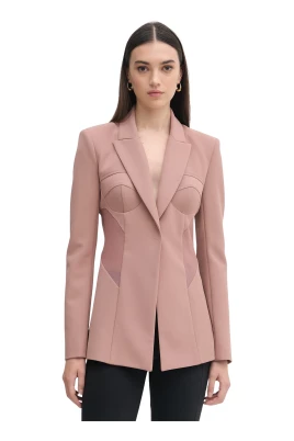 Crepe Bustier Jacket