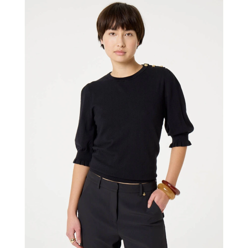 Fabienne Chapot Molly Korte Mouw Pullover Black Dames