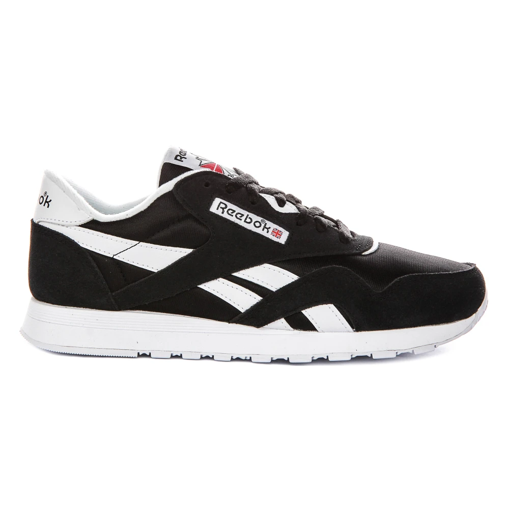 Reebok Men's Black Sneakers, 8 Uk, Classic Nylon