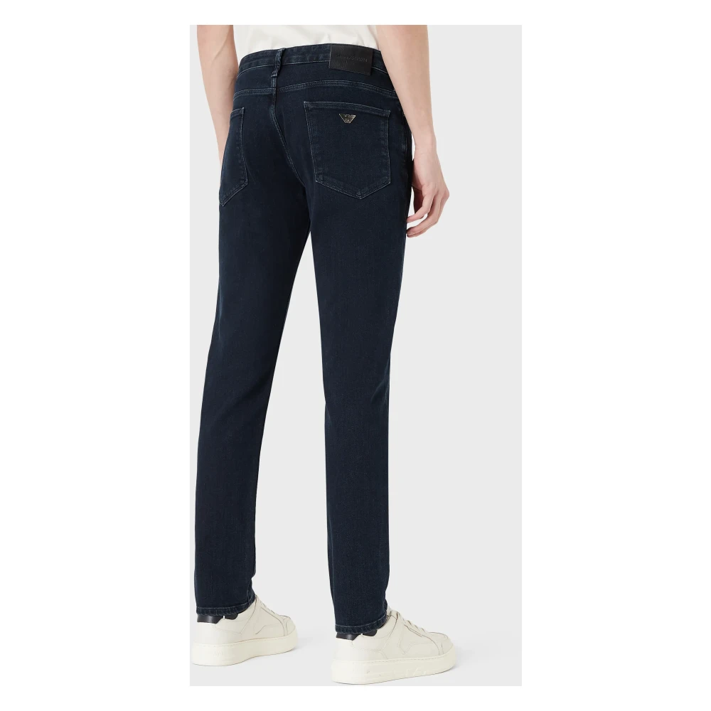 Emporio Armani Slim Fit Denim Jeans Tijdloze Essential Blue Heren