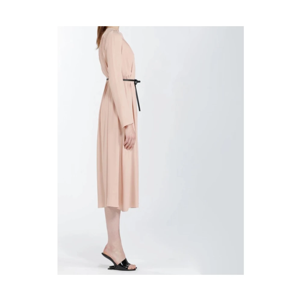 N21 Jurk met lange mouwen en boothals Pink Dames