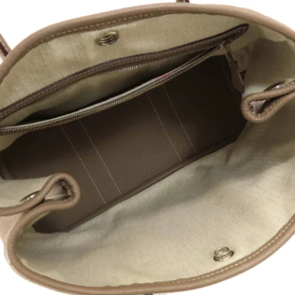 Hermès Vintage Pre-owned Fabric totes Beige Dames
