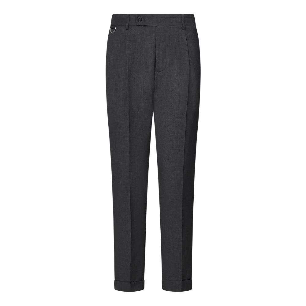 Low Brand Grijze Wollen Broek Comfort Stijl Gray Heren