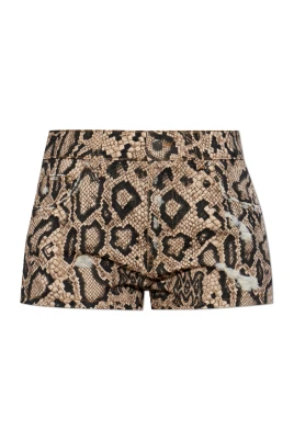 Snake Denim Short