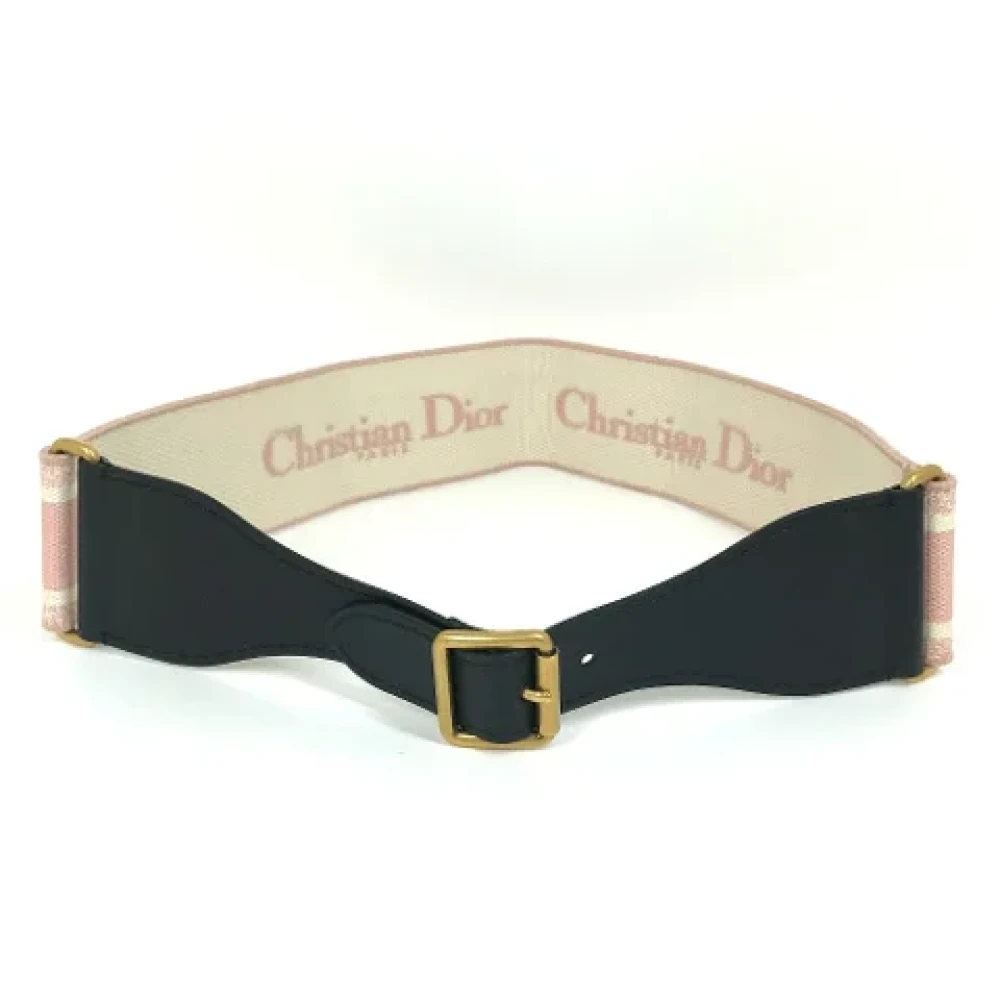 Dior Vintage Pre-owned Cotton belts Pink Dames