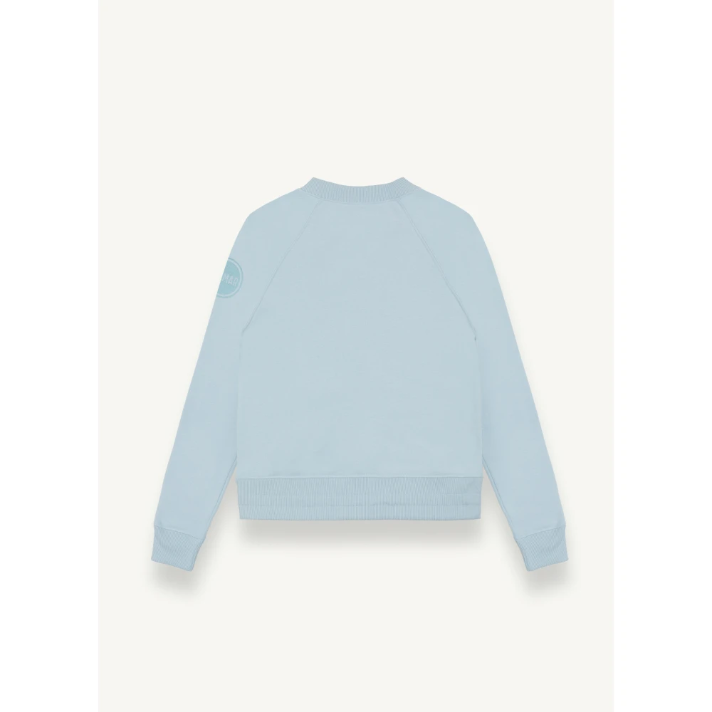 Colmar Heldere Blauwe Velvet Sweater Blue Dames