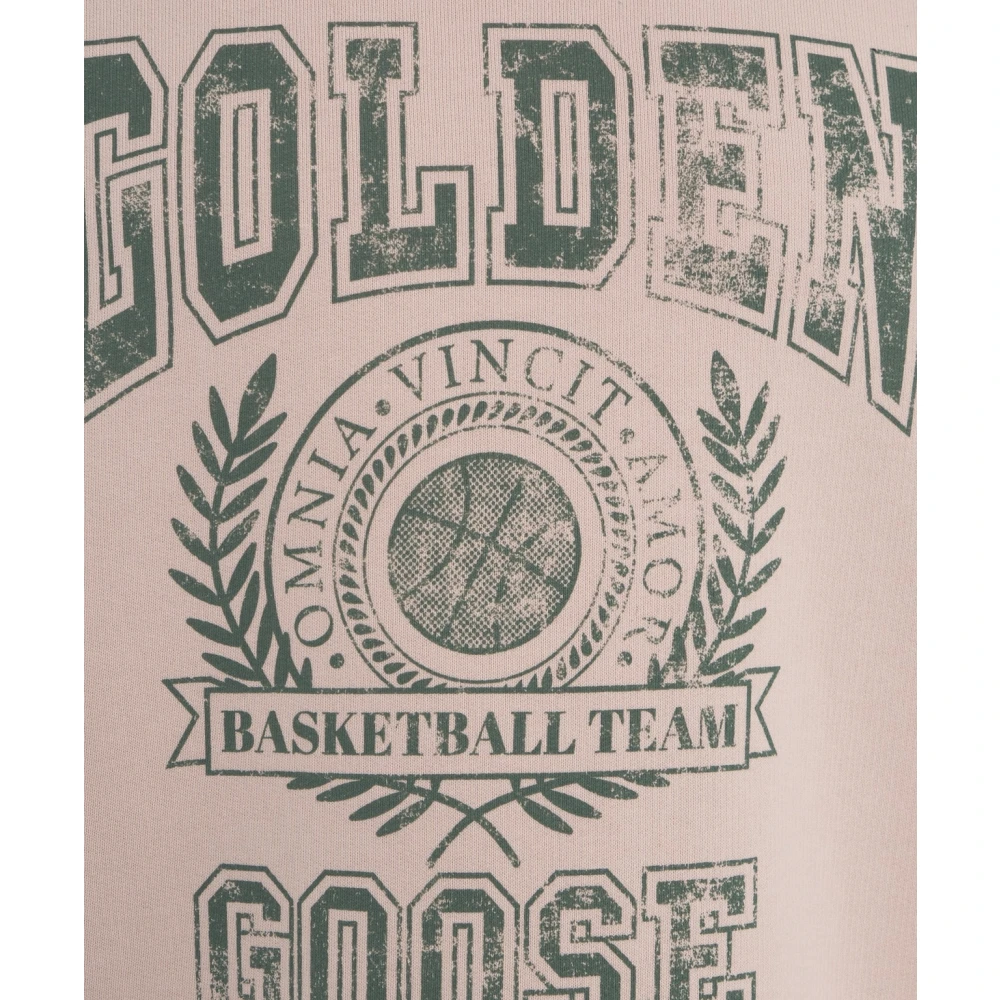 Golden Goose Rose Sweatshirt Ss25 Stijlvol Casual Comfort Pink Heren