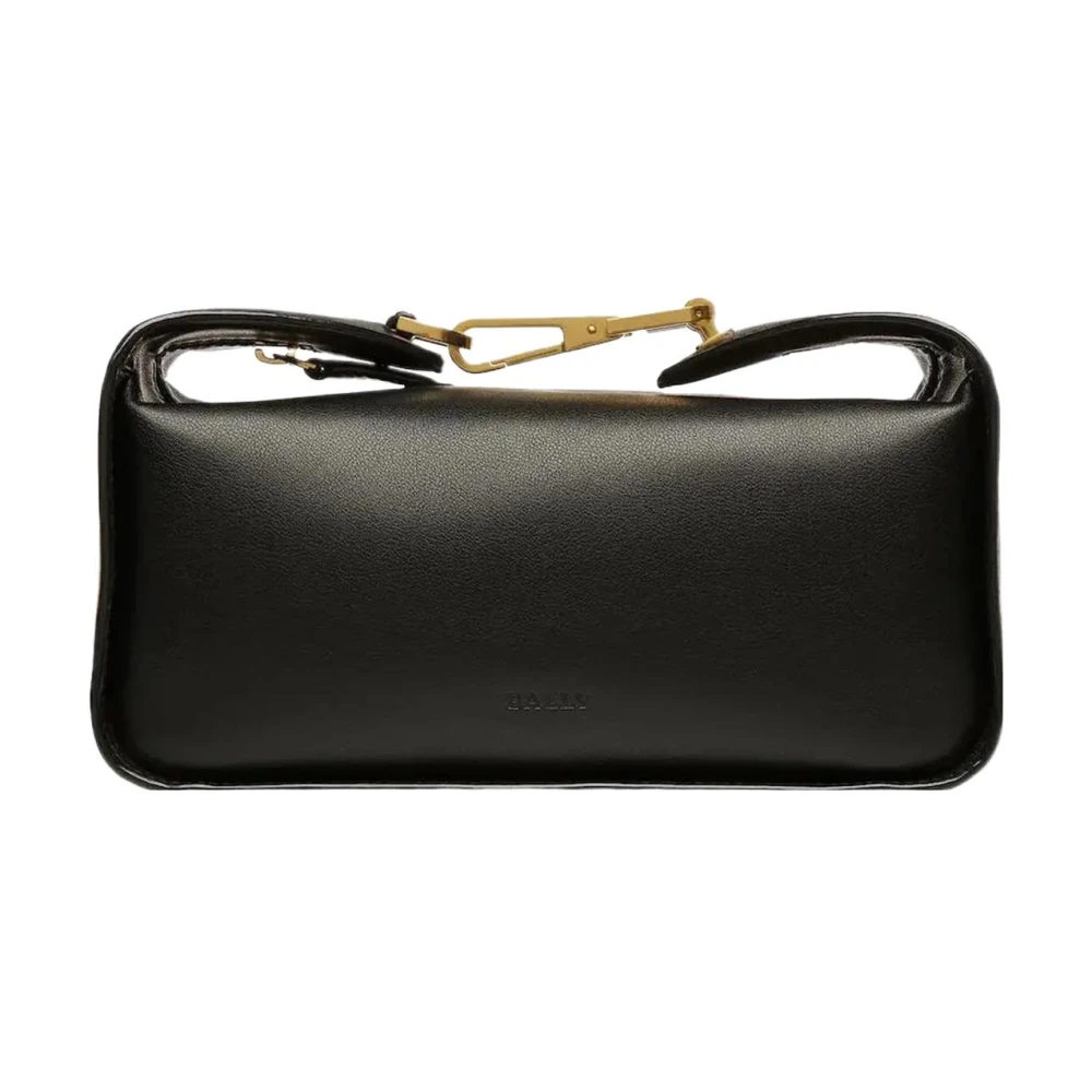Bally Leren schoudertas Black Dames